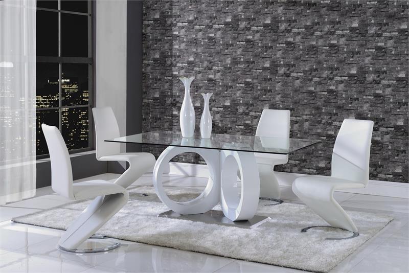 D9002 Gl Dining Table Set